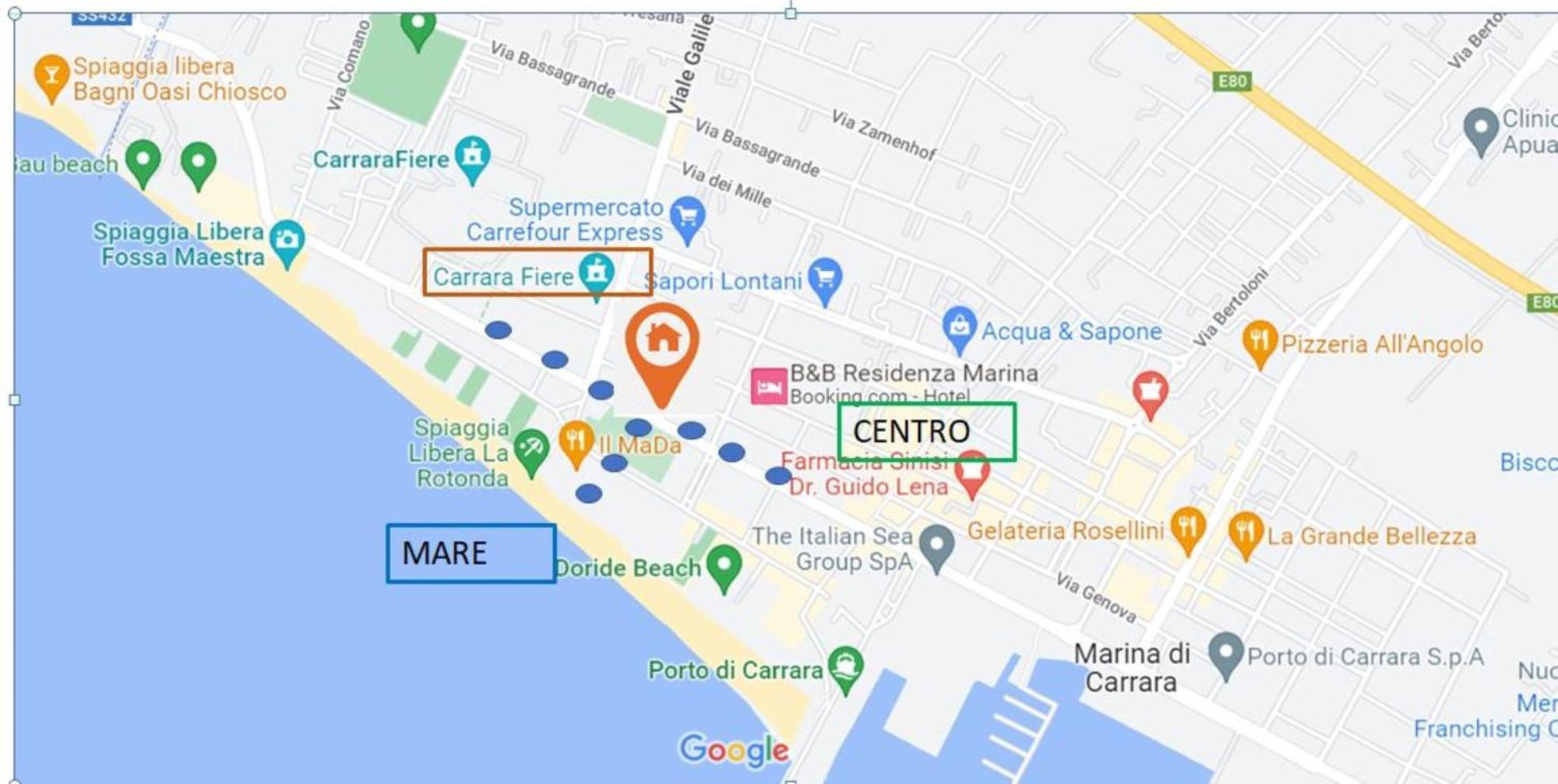 Appartamento Stella Marina A Due Passi Dal Mare E Dal Centro Marina Di Carrara Extérieur photo
